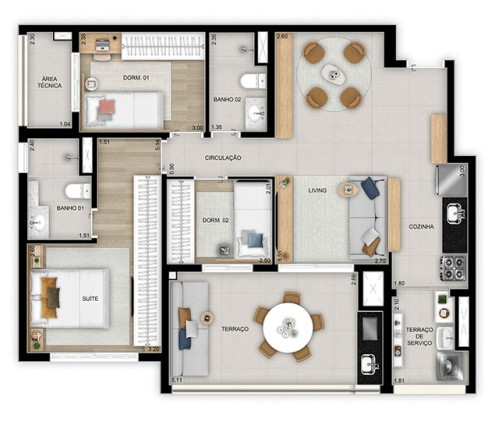 Imagem Apartamento com 3 Quartos à Venda, 114 m² em Vila Ema - São Paulo