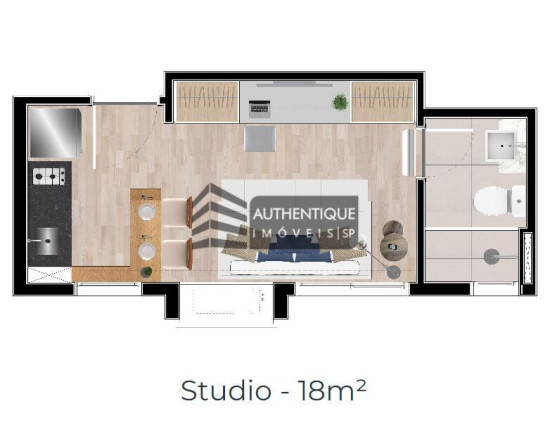 Imagem Apartamento com 1 Quarto à Venda, 25 m² em Vila Nova Conceição - São Paulo