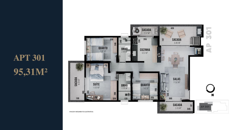 Imagem Apartamento com 3 Quartos à Venda, 117 m² em Santa Mônica - Uberlândia Imagem Apartamento com 3 Quartos à Venda, 117 m² em Santa Mônica - Uberlândia