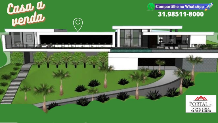 Imagem Casa com 4 Quartos à Venda, 580 m² em Quintas Do Sol - Nova Lima