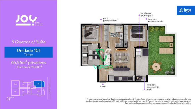 Imagem Apartamento com 2 Quartos à Venda, 62 m² em Tingui - Curitiba Imagem Apartamento com 2 Quartos à Venda, 62 m² em Tingui - Curitiba