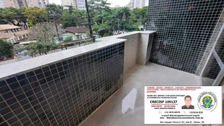 Imagem Apartamento com 3 Quartos à Venda, 134 m² em José Menino - Santos Imagem Apartamento com 3 Quartos à Venda, 134 m² em José Menino - Santos