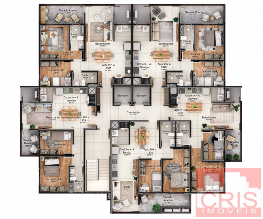 Imagem Apartamento com 2 Quartos à Venda, 53 m² em Santa Rita - Bento Gonçalves Imagem Apartamento com 2 Quartos à Venda, 53 m² em Santa Rita - Bento Gonçalves