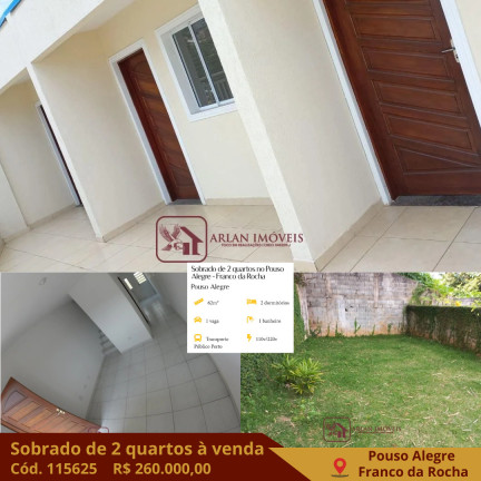 Imagem Casa com 2 Quartos à Venda, 62 m² em Pouso Alegre - Franco Da Rocha Imagem Casa com 2 Quartos à Venda, 62 m² em Pouso Alegre - Franco Da Rocha