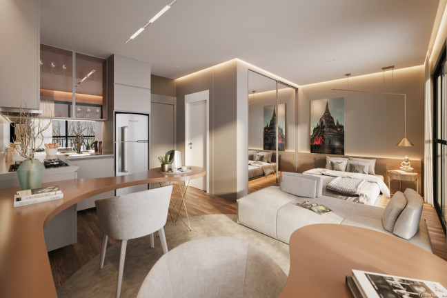 Imagem Apartamento com 1 Quarto à Venda, 48 m² em Batel - Curitiba
