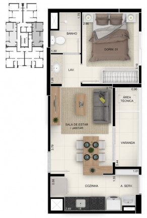 Imagem Apartamento com 1 Quarto à Venda, 35 m² em Taquaral - Campinas Imagem Apartamento com 1 Quarto à Venda, 35 m² em Taquaral - Campinas