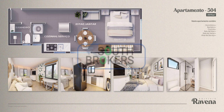 Imagem Apartamento com 2 Quartos à Venda, 27 m² em Hauer - Curitiba Imagem Apartamento com 2 Quartos à Venda, 27 m² em Hauer - Curitiba