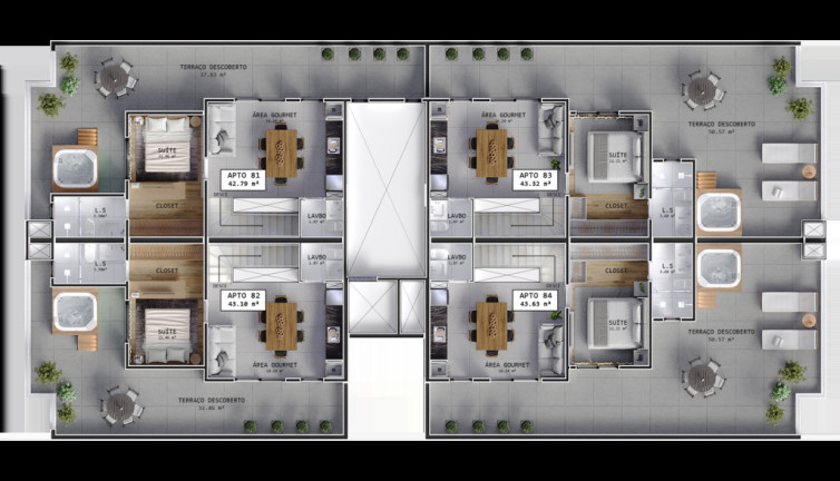 Imagem Cobertura com 4 Quartos à Venda, 141 m² em água Verde - Curitiba Imagem Cobertura com 4 Quartos à Venda, 141 m² em água Verde - Curitiba