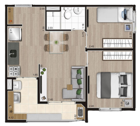 Imagem Imóvel com 2 Quartos à Venda, 41 m² em Jardim Imperador (zona Sul) - São Paulo Imagem Imóvel com 2 Quartos à Venda, 41 m² em Jardim Imperador (zona Sul) - São Paulo