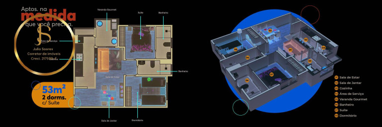 Imagem Apartamento com 2 Quartos à Venda, 53 m² em Jardim Nova Veneza (nova Veneza) - Sumaré