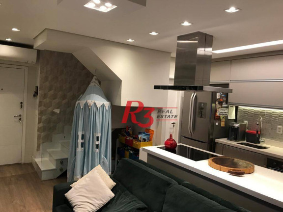 Imagem Imóvel com 2 Quartos à Venda, 80 m² em Pompéia - Santos Imagem Imóvel com 2 Quartos à Venda, 80 m² em Pompéia - Santos