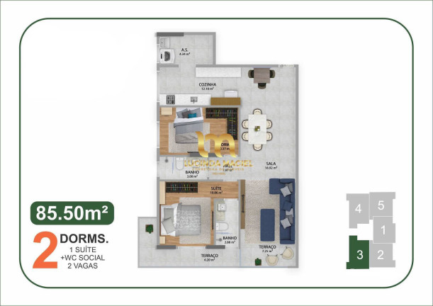 Imagem Apartamento com 2 Quartos à Venda, 79 m² em Boqueirão - Praia Grande Imagem Apartamento com 2 Quartos à Venda, 79 m² em Boqueirão - Praia Grande