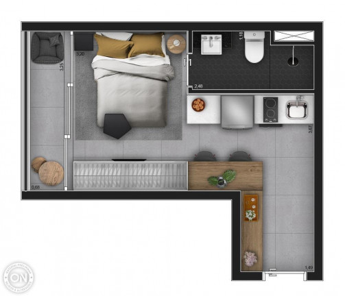 Imagem Studio com 1 Quarto à Venda, 24 m² em Moema - São Paulo Imagem Studio com 1 Quarto à Venda, 24 m² em Moema - São Paulo