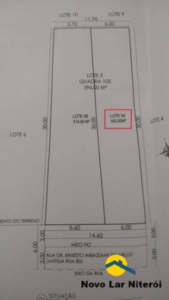 Imagem Terreno à Venda, 180 m² em Piratininga - Niterói