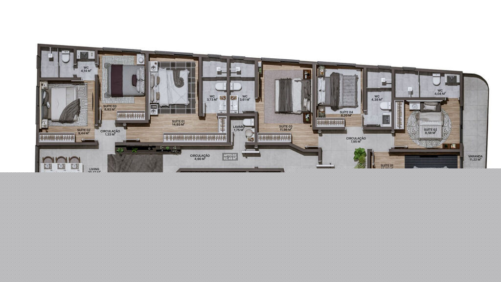 Imagem Apartamento com 3 Quartos à Venda, 92 m² em Praia Brava De Itajaí - Itajaí Imagem Apartamento com 3 Quartos à Venda, 92 m² em Praia Brava De Itajaí - Itajaí