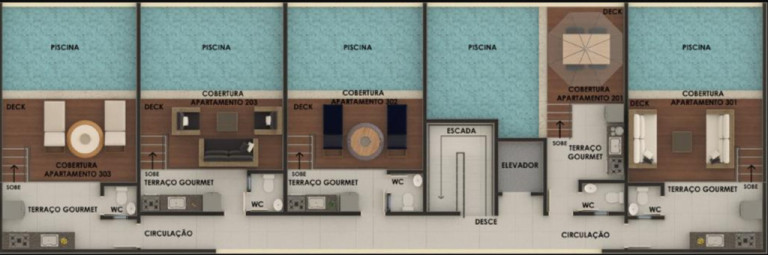 Imagem Cobertura com 3 Quartos à Venda, 113 m² em Bancários - João Pessoa Imagem Cobertura com 3 Quartos à Venda, 113 m² em Bancários - João Pessoa