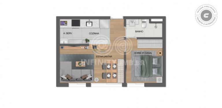 Imagem Apartamento com 2 Quartos à Venda, 35 m² em Campos Elíseos - São Paulo Imagem Apartamento com 2 Quartos à Venda, 35 m² em Campos Elíseos - São Paulo