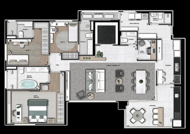 Imagem Apartamento com 3 Quartos à Venda, 179 m² em Zona 01 - Maringá Imagem Apartamento com 3 Quartos à Venda, 179 m² em Zona 01 - Maringá