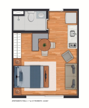 Imagem Imóvel com 1 Quarto à Venda, 25 m² em Barra Funda - São Paulo Imagem Imóvel com 1 Quarto à Venda, 25 m² em Barra Funda - São Paulo