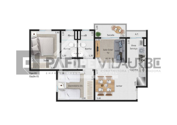 Imagem Apartamento com 2 Quartos à Venda, 53 m² em Cidade Jardim - São Carlos Imagem Apartamento com 2 Quartos à Venda, 53 m² em Cidade Jardim - São Carlos