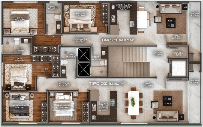 Imagem Apartamento com 2 Quartos à Venda, em Palmas - Governador Celso Ramos Imagem Apartamento com 2 Quartos à Venda, em Palmas - Governador Celso Ramos