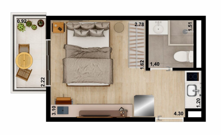 Imagem Imóvel com 1 Quarto à Venda, 19 m² em Vila Clementino - São Paulo Imagem Imóvel com 1 Quarto à Venda, 19 m² em Vila Clementino - São Paulo