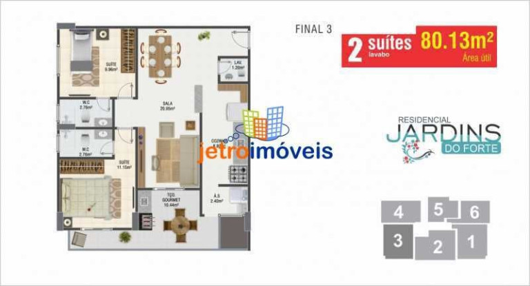 Imagem Apartamento à Venda, 54 m² em Canto Do Forte - Praia Grande