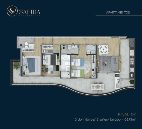 Imagem Apartamento com 2 Quartos à Venda, 74 m² em Guilhermina - Praia Grande Imagem Apartamento com 2 Quartos à Venda, 74 m² em Guilhermina - Praia Grande
