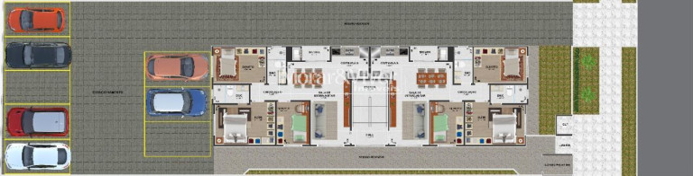 Imagem Apartamento com 3 Quartos à Venda, 70 m² em Cidade Jardim - São José Dos Pinhais