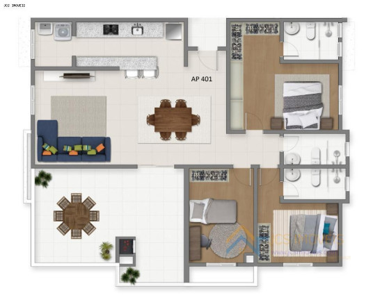 Imagem Apartamento com 2 Quartos à Venda, 46 m² em Weissópolis - Pinhais