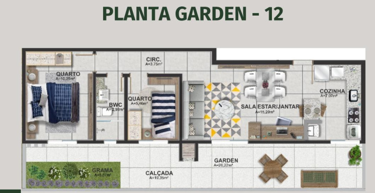 Imagem Apartamento com 2 Quartos à Venda, 42 m² em Bom Jesus - São José Dos Pinhais