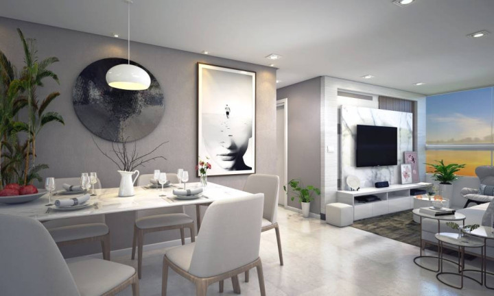 Apartamento com 2 Quartos à Venda, 67 m² em Guilhermina - Praia Grande
