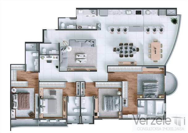 Imagem Apartamento com 4 Quartos à Venda, 180 m² em Praia Brava - Itajaí