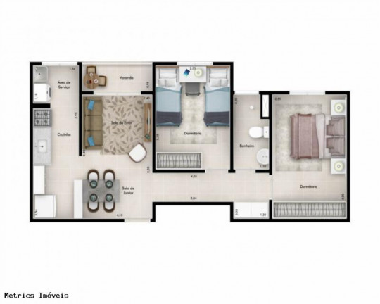 Imagem Imóvel com 2 Quartos à Venda, 48 m² em Jardim Promeca - Várzea Paulista Imagem Imóvel com 2 Quartos à Venda, 48 m² em Jardim Promeca - Várzea Paulista