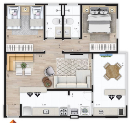 Imagem Apartamento com 2 Quartos à Venda, 78 m² em Centro - Mongaguá Imagem Apartamento com 2 Quartos à Venda, 78 m² em Centro - Mongaguá