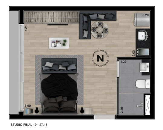 Imagem Studio com 1 Quarto à Venda, 20 m² em Consolação - São Paulo Imagem Studio com 1 Quarto à Venda, 20 m² em Consolação - São Paulo