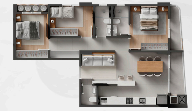 Imagem Imóvel com 3 Quartos à Venda, 107 m² em Centro - Itajaí Imagem Imóvel com 3 Quartos à Venda, 107 m² em Centro - Itajaí