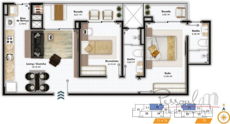 Imagem Apartamento com 2 Quartos à Venda, 106 m² em Itacorubi - Florianopolis Imagem Apartamento com 2 Quartos à Venda, 106 m² em Itacorubi - Florianopolis