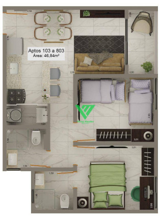 Imagem Apartamento com 3 Quartos à Venda, 57 m² em Tambiá - João Pessoa