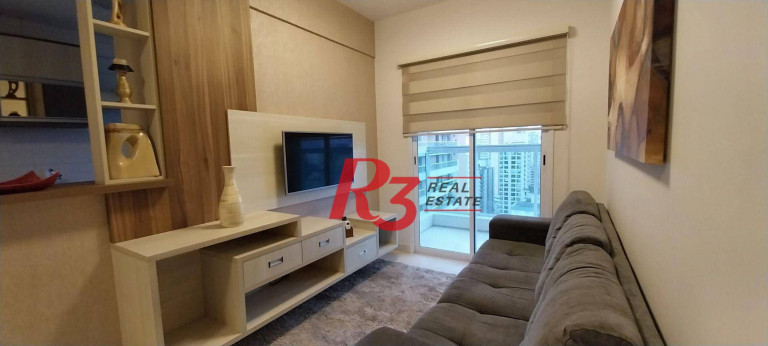 Apartamento com 1 Quarto para Alugar, 50 m² em Gonzaga - Santos