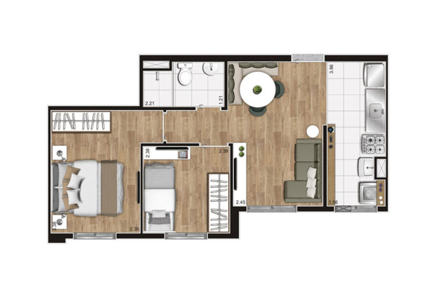 Imagem Apartamento com 2 Quartos à Venda, 41 m² em Vila Nova Cachoeirinha - São Paulo
