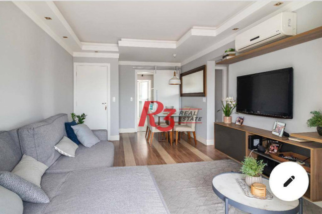 Imagem Apartamento com 3 Quartos para Alugar, 80 m² em Gonzaga - Santos Imagem Apartamento com 3 Quartos para Alugar, 80 m² em Gonzaga - Santos