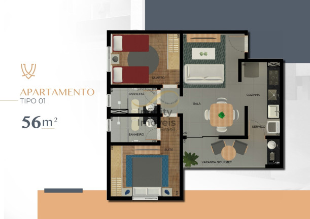 Imagem Cobertura com 2 Quartos à Venda, 107 m² em Castelo - Belo Horizonte Imagem Cobertura com 2 Quartos à Venda, 107 m² em Castelo - Belo Horizonte