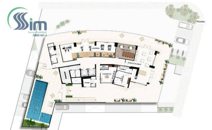 Imagem Apartamento com 1 Quarto à Venda, 37 m² em Cocó - Fortaleza Imagem Apartamento com 1 Quarto à Venda, 37 m² em Cocó - Fortaleza