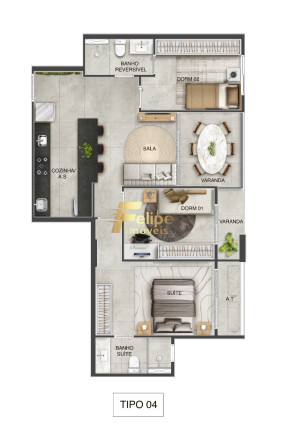 Imagem Imóvel com 3 Quartos à Venda, 91 m² em Praia De Itaparica - Vila Velha