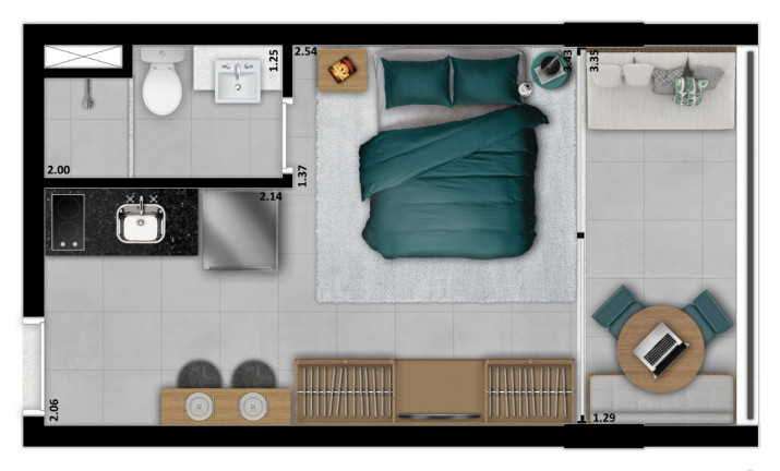 Imagem Studio com 1 Quarto à Venda, 24 m² em Vila Madalena - São Paulo Imagem Studio com 1 Quarto à Venda, 24 m² em Vila Madalena - São Paulo
