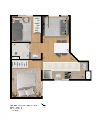 Imagem Imóvel com 2 Quartos à Venda, 36 m² em Vila Arriete - São Paulo Imagem Imóvel com 2 Quartos à Venda, 36 m² em Vila Arriete - São Paulo