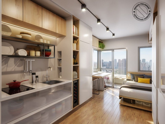 Imagem Imóvel com 1 Quarto à Venda,  em Brooklin Paulista - São Paulo