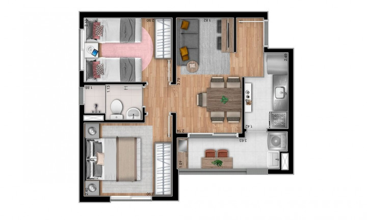 Imagem Imóvel com 2 Quartos à Venda, 48 m² em Vila Tolstoi - São Paulo Imagem Imóvel com 2 Quartos à Venda, 48 m² em Vila Tolstoi - São Paulo