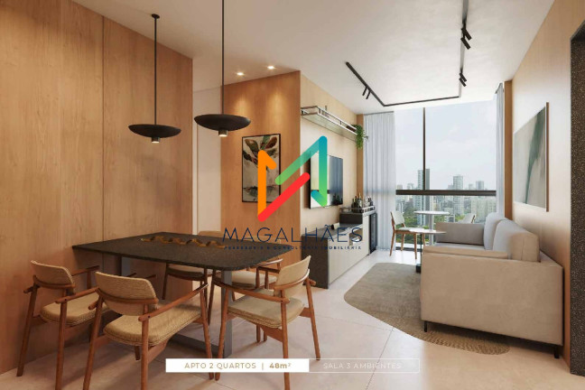 Imagem Apartamento com 3 Quartos à Venda, 48 m² em Casa Amarela - Recife